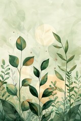 Watercolor Botanical Illustration for Nature Lovers Generative AI