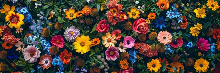 Flower background. A background from cultivated flowers