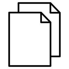 Paper, document, file icon