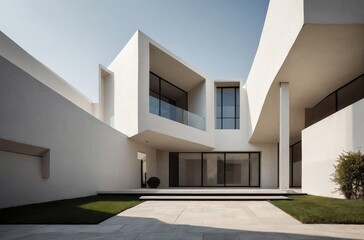 Abstract architectural forms creating a sense of space and comfort