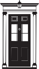 silhouette of a door