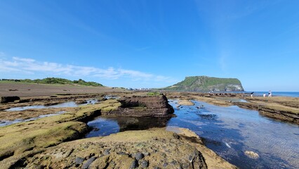 Seongsan Ilchulbong, Gwangchigi Beach, sea, sky, nature