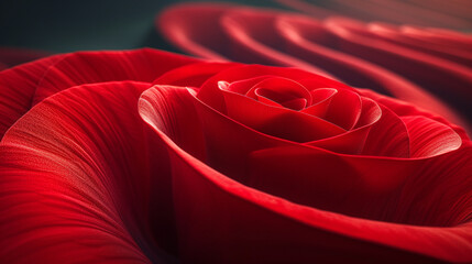 red rose on a silk background