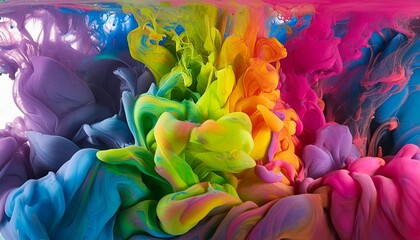 colorful oil paint rainbow colored splash color paint design background