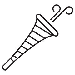 trumpet birthday icon