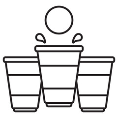 beer pong icon