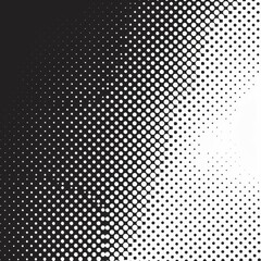 Halftone Abstract Background in Monochrome Printing