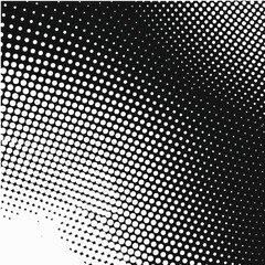 Halftone Abstract Background in Monochrome Printing