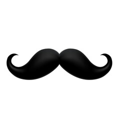 Mustache icon isolated background