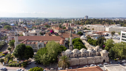Tarsus - Turkey, April 21, 2024, Ulu Mosque and Kirkkasik Bedesteni - from the covered bazaar,...