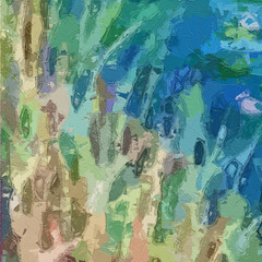 The beautiful scenery of oil paintings and various flowers, ducks, ponds, butterflies, cats, and dogs