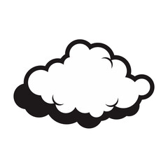 Cartoon Doodle Cloud Vector 