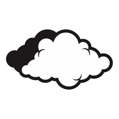 Cartoon Doodle Cloud Vector 