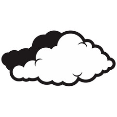 Cartoon Doodle Cloud Vector 