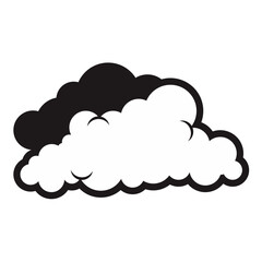 Cartoon Doodle Cloud Vector 