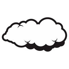 Cartoon Doodle Cloud Vector 