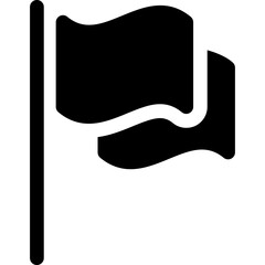 Flag Silhouette Icon