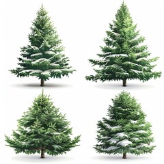 Fototapeta premium Create a photorealistic 3D model of a Christmas tree