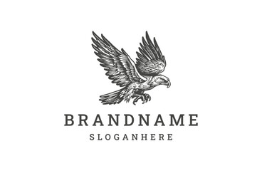 Obraz premium Eagle logo icon design template vector illustration