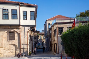 Tarsus - Turkey, April 21, 2024, The scenic view of old houses and streets of old city from Tarsus, Mersin