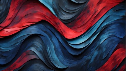 Black, dark azure, cobalt, sapphire crimson, and abstract background Color gradient with geometric arrangement Grunge-style, curved line with a rough wave of texture