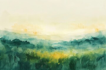 Refreshing Meadow Scene for Spring and Summer Designs Generative AI