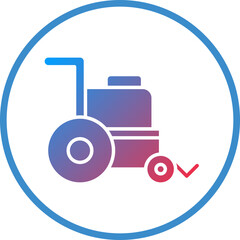 Vector Design Wheelchair Icon Style