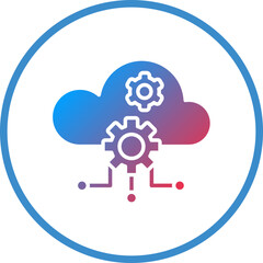 Vector Design Cloud Computing Icon Style