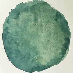 Soft Seagreen Watercolor Swatch for Design Inspiration Generative AI
