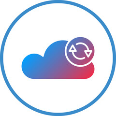 Vector Design Data Synchronization Icon Style