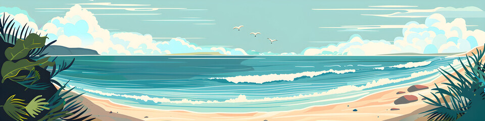 Fototapeta premium Beach Seascape