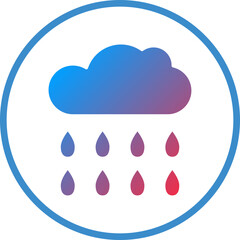 Vector Design Raining Icon Style