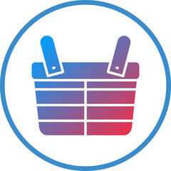 Vector Design Picnic Basket Icon Style