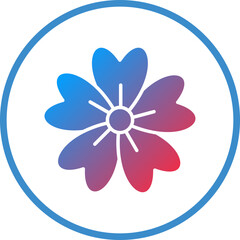 Vector Design Cherry Blossom Icon Style