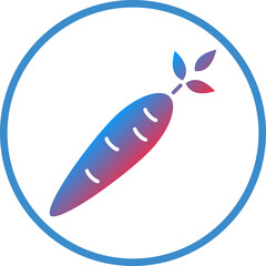 Vector Design Carrots Icon Style