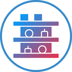 Vector Design Shelves Icon Style