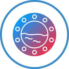 Vector Design Porthole Icon Style