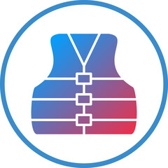 Vector Design Life Jacket Icon Style