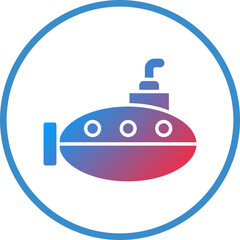 Vector Design Submarine Icon Style