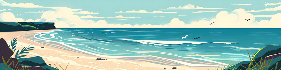 Fototapeta premium Beach Seascape