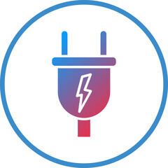 Vector Design Power Plug Icon Style