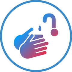 Vector Design Washing Hands Icon Style