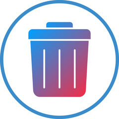 Vector Design Trash Bin Icon Style