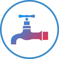Vector Design Water Tap Icon Style