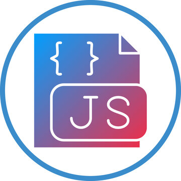 Vector Design Javascript File Icon Style