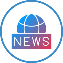 Vector Design Global News Icon Style