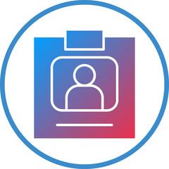 Vector Design Press Pass Icon Style