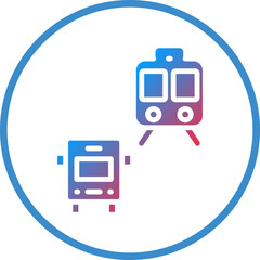 Vector Design Public Transport Icon Style
