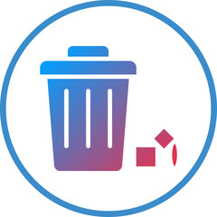 Vector Design Waste Icon Style