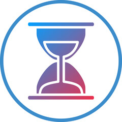 Vector Design Hourglass Icon Style